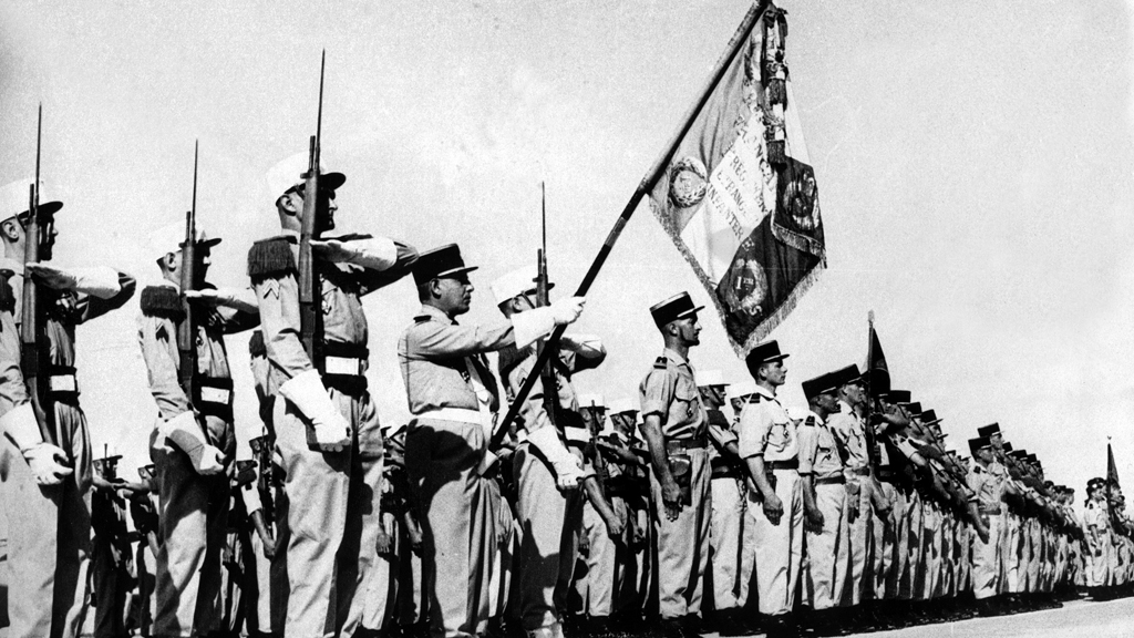  Französische Fremdenlegionäre in Algerien, Juli 1962. Foto: picture-alliance/ dpa