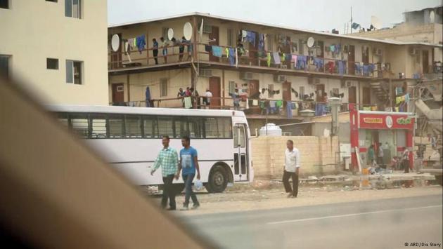 Living quarters for foreign workers in Qatar (photo: ARD/Die Story)