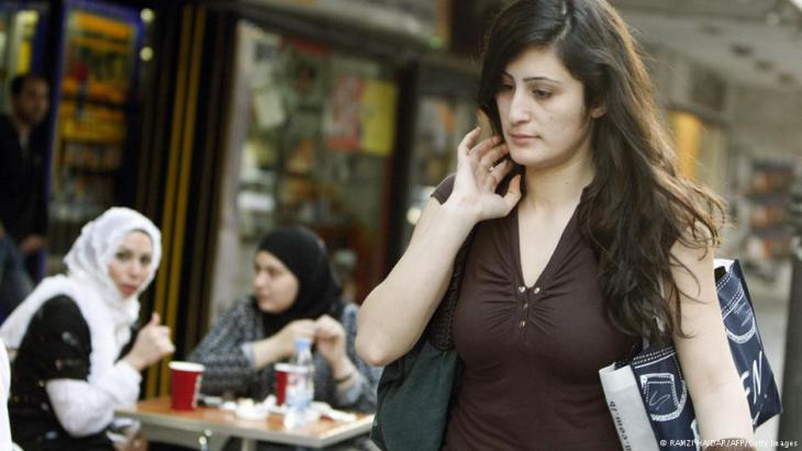 Women on a street in Beirut (photo: AFP/Getty Images)