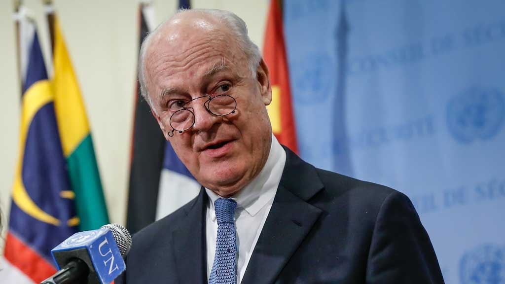 Der UN-Sondergesandte Staffan de Mistura; Foto: picture-alliance/AA