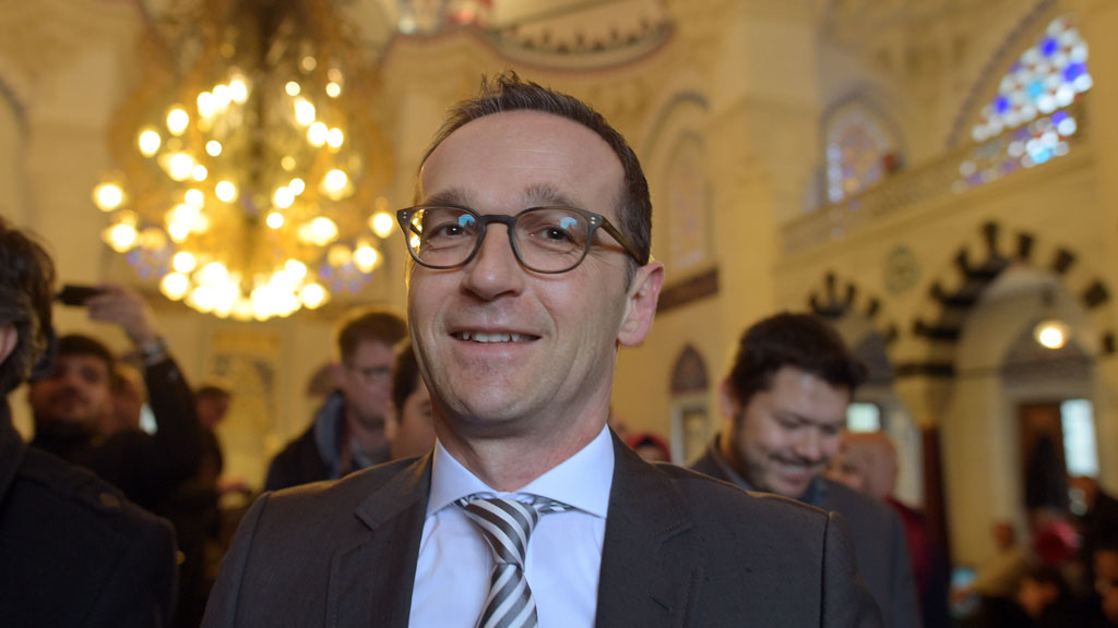 Bundesjustizminister Heiko Maas (SPD) besucht am 09.01.2015 die Sehitlik-Moschee in Berlin; Foto: picture-alliance/dpa/Rainer Jensen