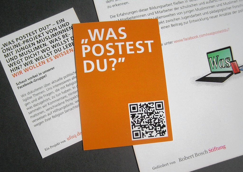  Projekt Flyer Das Projekt "Was postest Du?". Foto: Ufuq