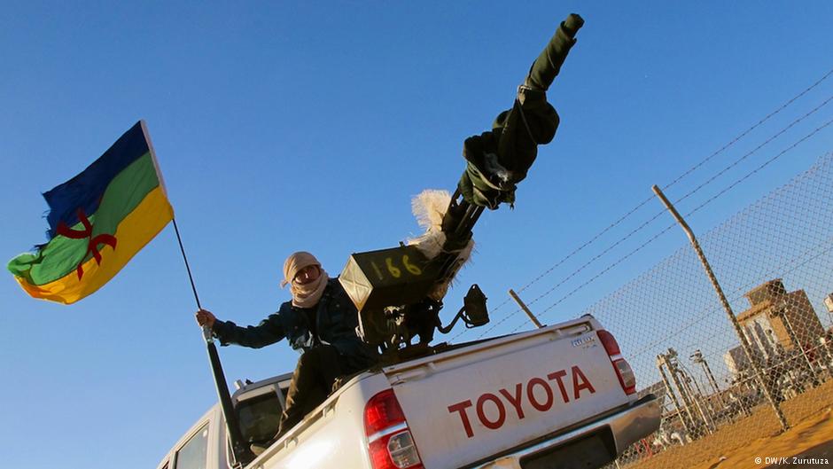 Berbers block gas and oil production facilities in Libya (photo: DW/K. Zurutuza)