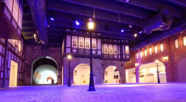 The old marketplace inside the German pavilion (photo: MAR/Zeissig)