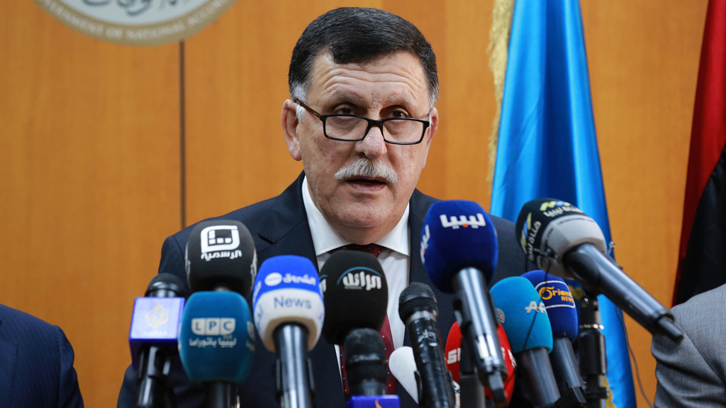 Libyens Ministerpräsident Fajis al-Sarradsch; Foto: Getty Images/AFP/Str