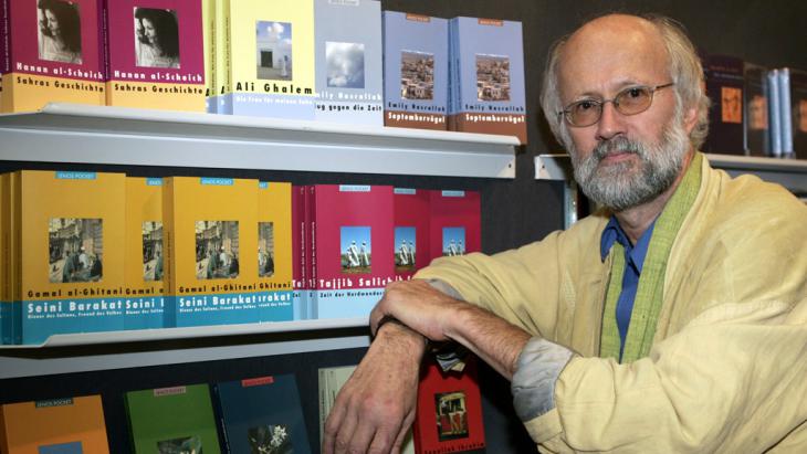 The German literary academic Hartmut Fahndrich (photo: picture-alliance/dpa/F. May)