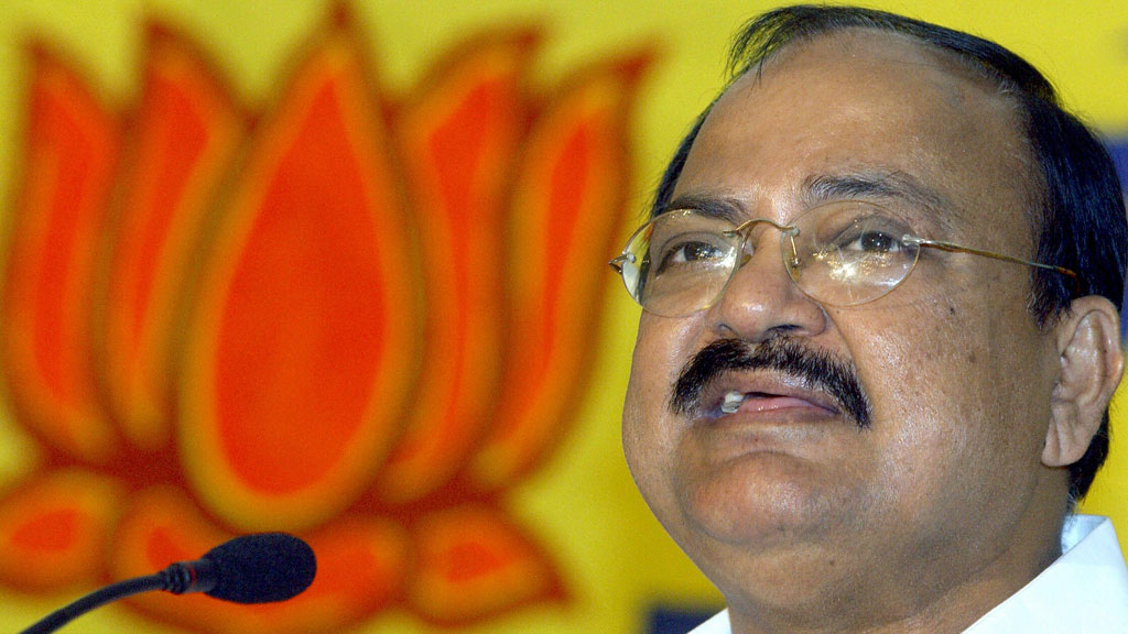 Indiens Informationsminister Venkaiah Naidu; Foto:  INDRANIL MUKHERJEE/AFP/Getty Images