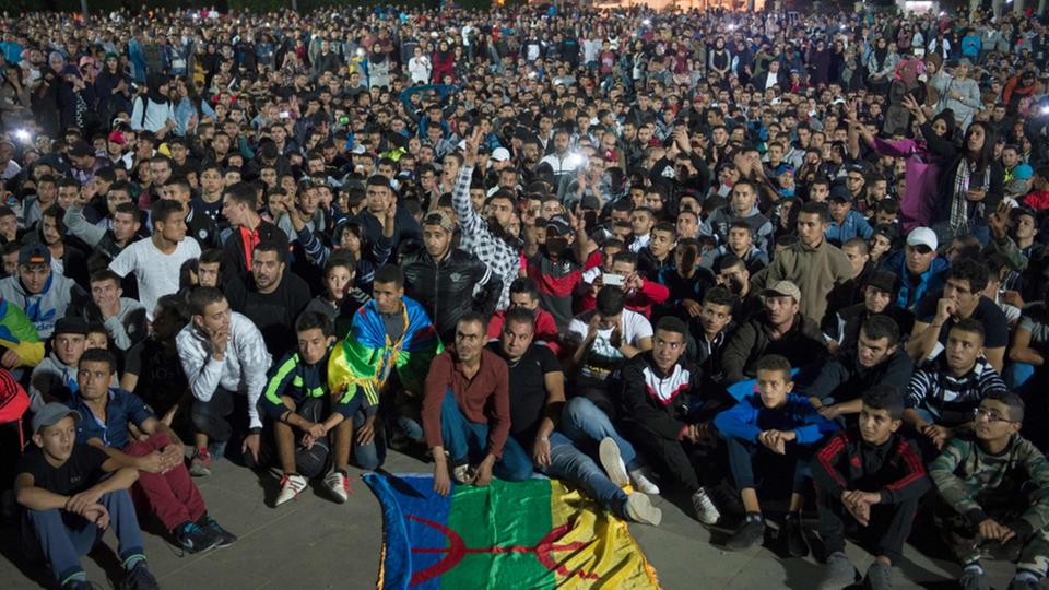 Soziale Proteste in Hoceima; Foto: AFP