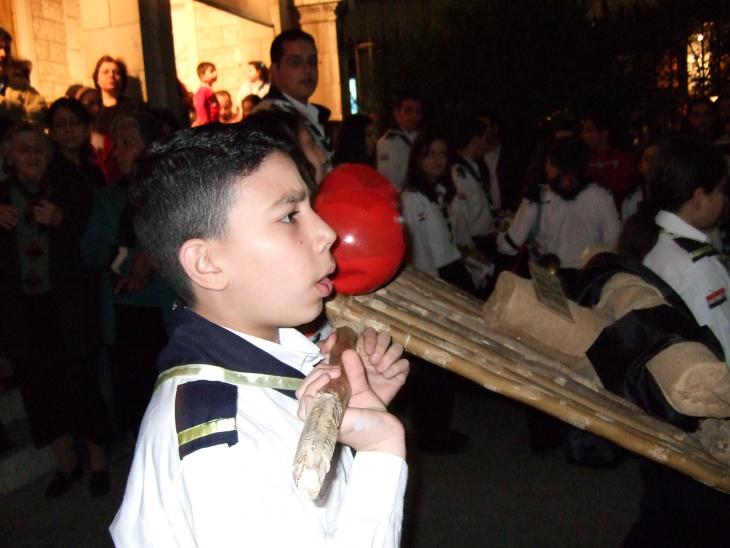 Christians celebrate Good Friday in a church near Damascus (photo: Claudia Mende)