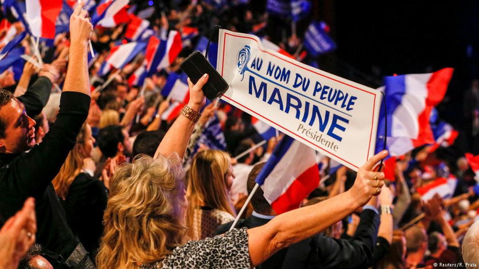 FN-Anhänger in Lyon; Foto: Reuters