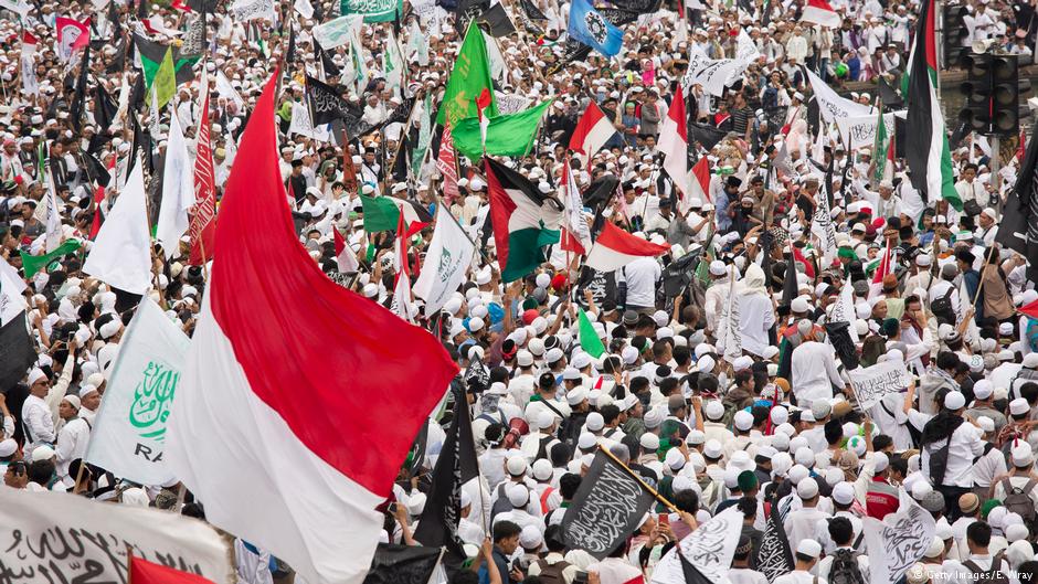 Porteste gegen Ahok am 31.3.2017 in Jakarta; Foto: Getty Images