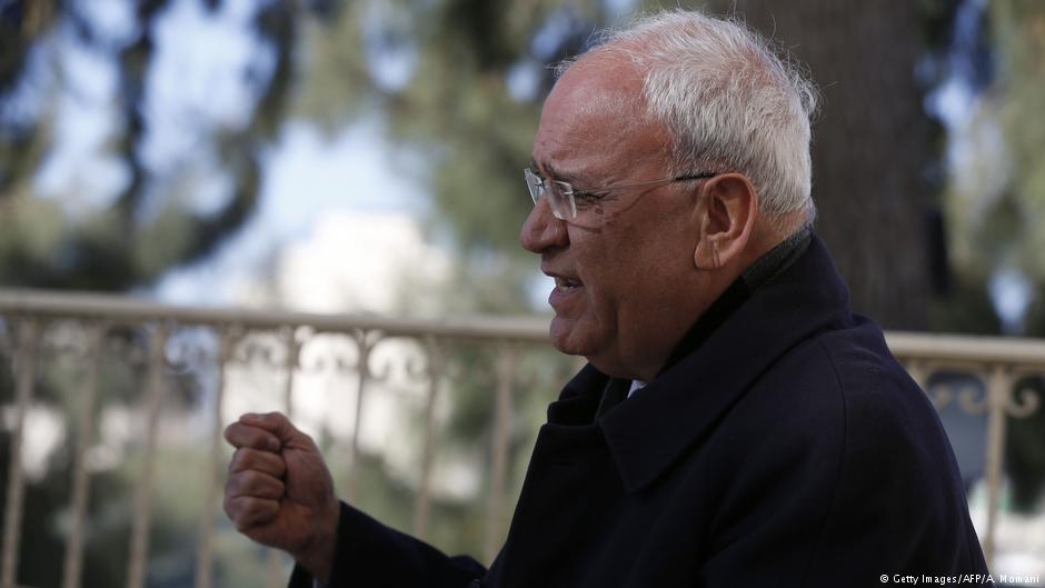 Der palästinensische Chefunterhändler Saeb Erekat; Foto: Getty Images/AFP