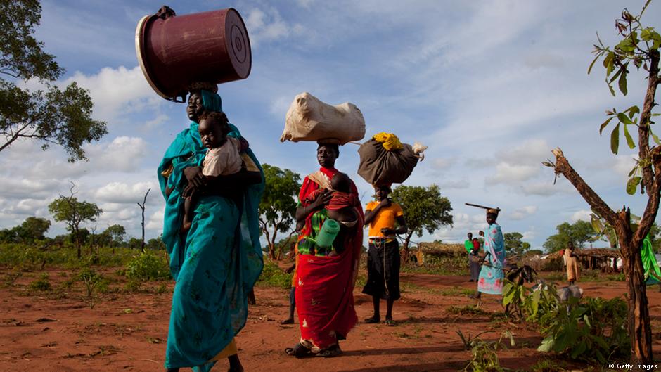 Flüchtlinge aus den Nuba-Bergen in der Provinz Süd-Kordofan an der Grenze zum Südsudan; Foto: Getty Images