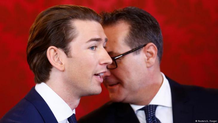 Austrian Chancellor Sebastian Kurz (left) and Heinz-Christian Strache (photo: Reuters)