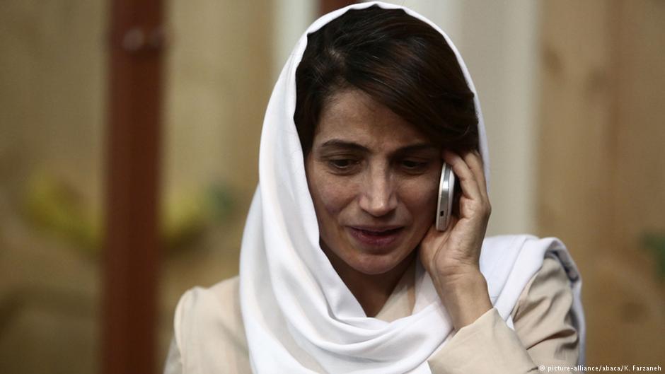 Die iranische Menschenrechtsaktivistin Nasrin Sotudeh; Foto: picture-alliance/abaca/K. Farzaneh