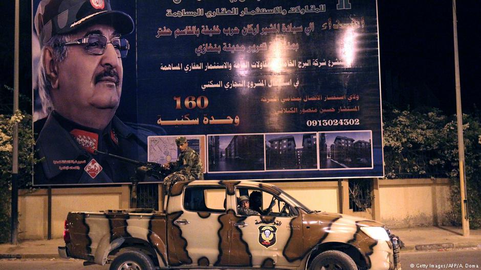 Einheiten der Nationalen Libyschen Armee (ANL) von General Haftar im September 2017 in Bengasi; Foto: Getty Images/AFP