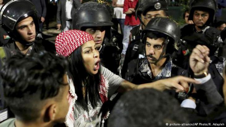 Protests in Amman (photo: picture-alliance/AP)