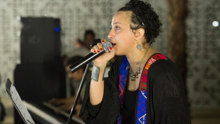 Die ägyptische Sängerin Maryam Saleh beim Launch von Jeem in Kairo | Foto: Roger Anis