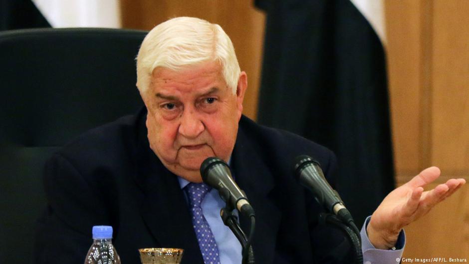 Der syrische Außenminister Walid Muallem während einer Pressekonferenz in Damaskus am 12. März 2016; Foto: Getty Images/AFP/L. Beshara