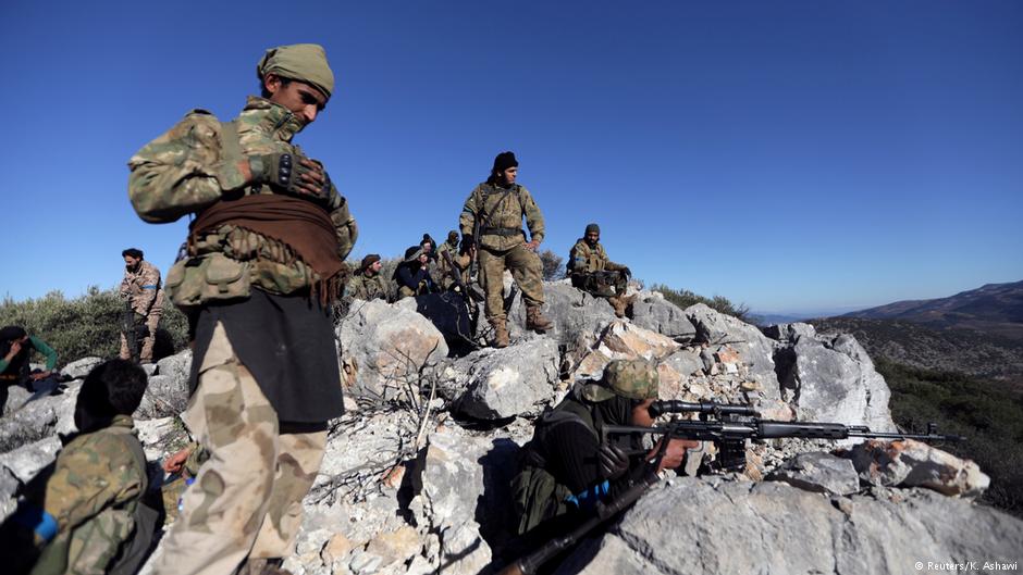 Einheiten der "Freien Syrischen Armee" nahe Afrin; Foto: Reuters/K. Ashawi