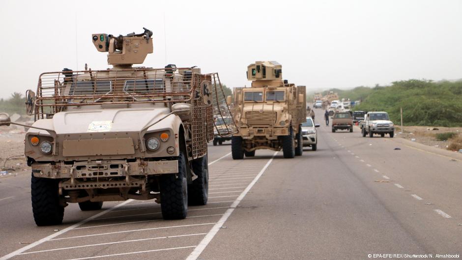 Yemeni forces backed by the Saudi-led coalition take position during an attack on the port city of Hodeidah, on the outskirts of Hodeidah, Yemen, 13 June 2018 (EPA-EFE/REX/Shutterstock/N. Almahboobi)