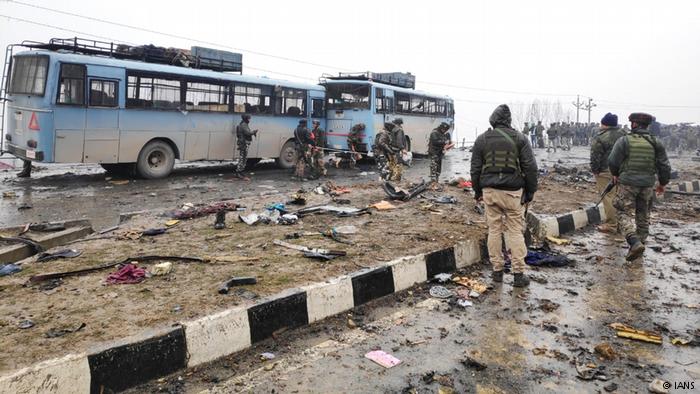 Attack in Pulwama, Kashmir (photo: IANS)