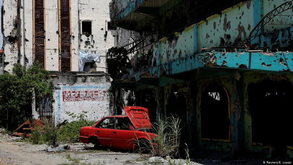 Zerstörter Stadtteil in Marawi; Foto: Reuters