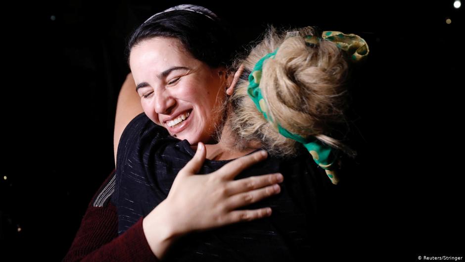 Moroccan journalist Hajar Raissouni following her release from Sale prison on 16.10.2019 (photo: Reuters)