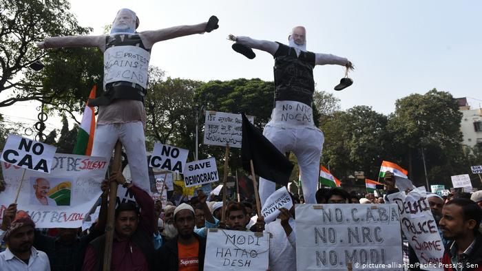 Protests in Assam against the new citizenship law (photo: picture-alliance)