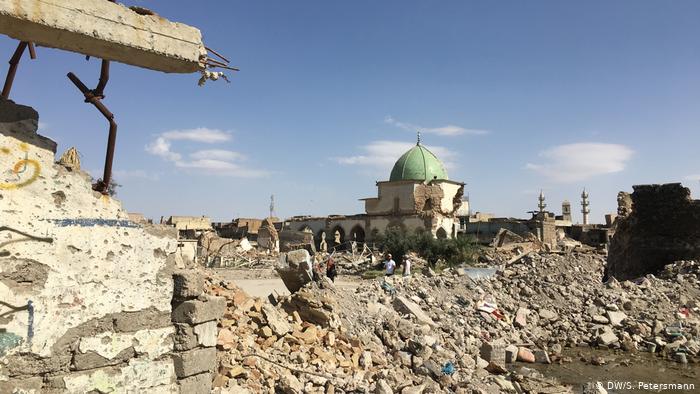 مسجد النوري المدمر في الموصل - العراق. Foto: DW