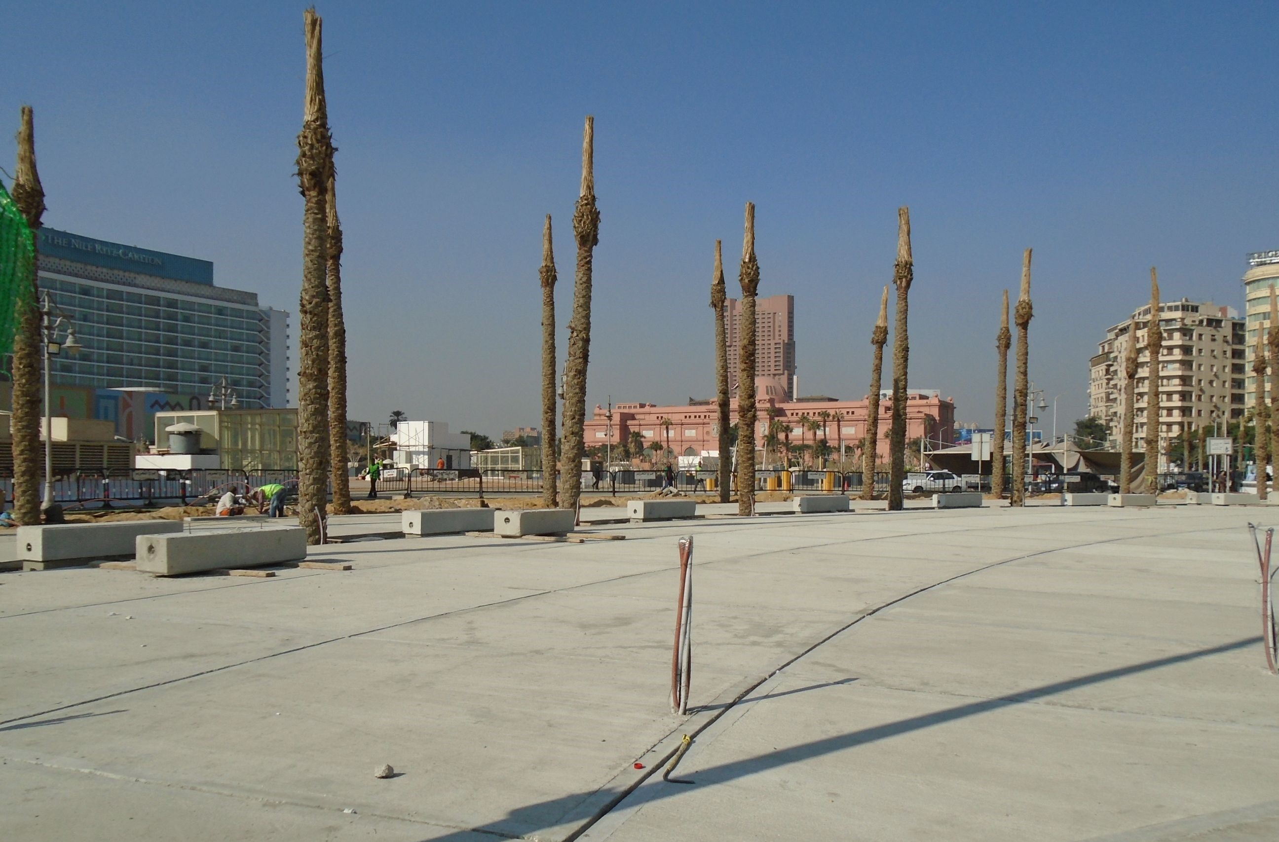 Cast in cement: Cairo's Tahrir Square (photo: Birgit Svensson)