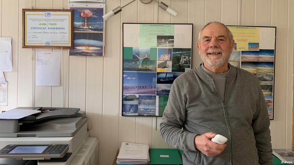 Former electrician Jean-Claude Hervieux who worked on the French nuclear tests in Algeria in the sixties (photo: AVEN)