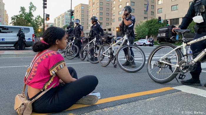 Protests in USA following the death of George Floyd (photo: DW/C. Bleiker)