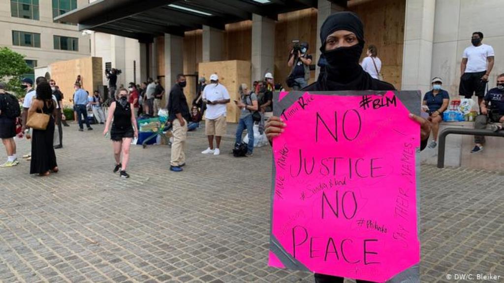 USA Proteste zum Tod von George Floyd (DW/C. Bleiker)