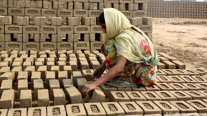 Worker in a brick factory held in debt bondage