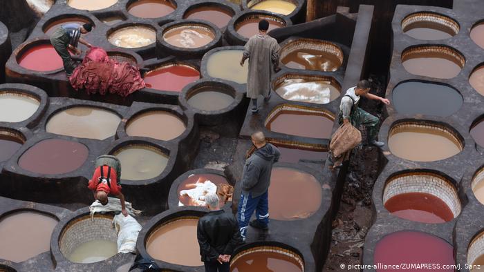 Chouara tannery in the heart of Fez (photo: picture-alliance/ZUMAPRESS.com/J. Sanz)