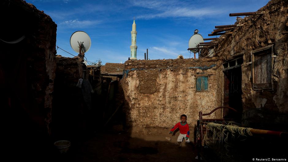 A boy plays in the courtyard outside of his home, which is made of mud and bricks, in Omdurman, Sudan, 21 February 2020 (photo: REUTERS/Zohra Bensemra)