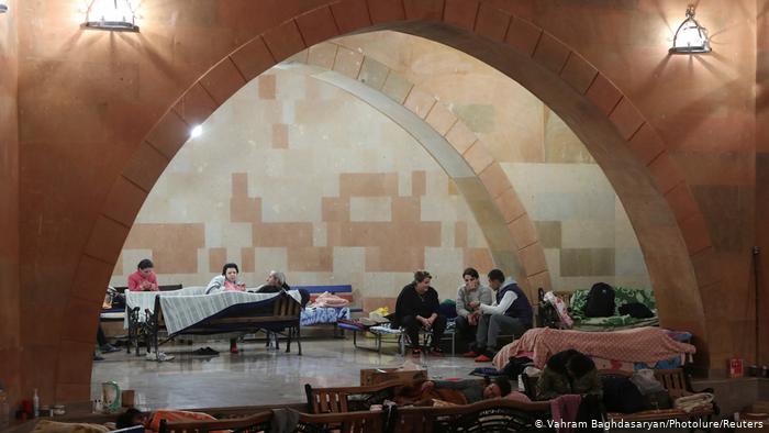 Schutzraum in Stepanakert. Foto: Vahram Baghdasaryan/Photolure/Reuters