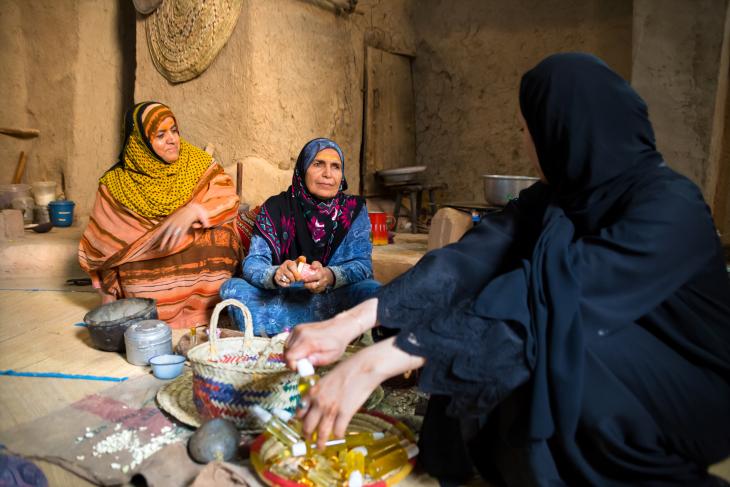 Saada und ihre Familie. Foto: Pascal Mannaerts