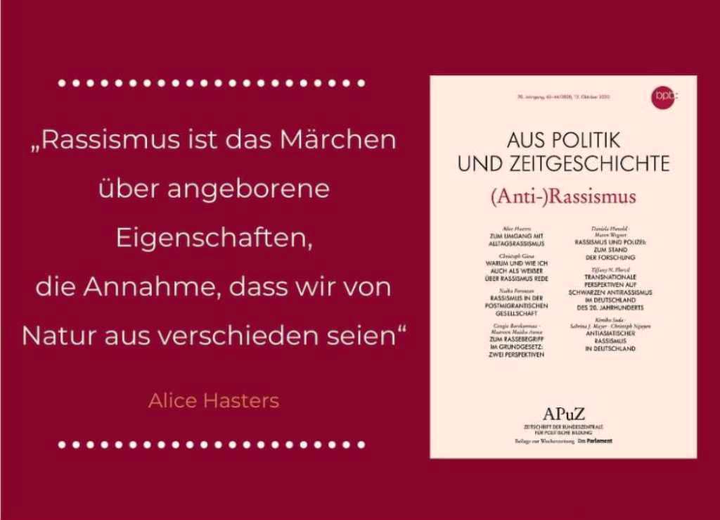 Debatte über Rassismus: Wie lässt sich Rassismus in einer postmigrantischen Gesellschaft konzeptuell fassen? Und wie lässt sich vermeiden, dass sich beim demokratischen Streit über die beste Strategie die Fronten so sehr verhärten, dass dazwischen bisweilen Sprachlosigkeit herrscht?