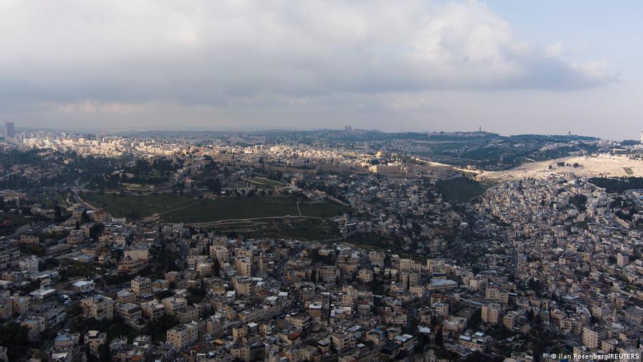 An aerial view shows walls surrounding Jerusalem's Old City and The Dome of the Rock, located on the compound revered by Jews as the Temple Mount and Muslims as the Noble Sanctuary, in Jerusalem, 30 March 2021. Picture taken with a drone (photo: REUTERS/Ilan Rosenberg)