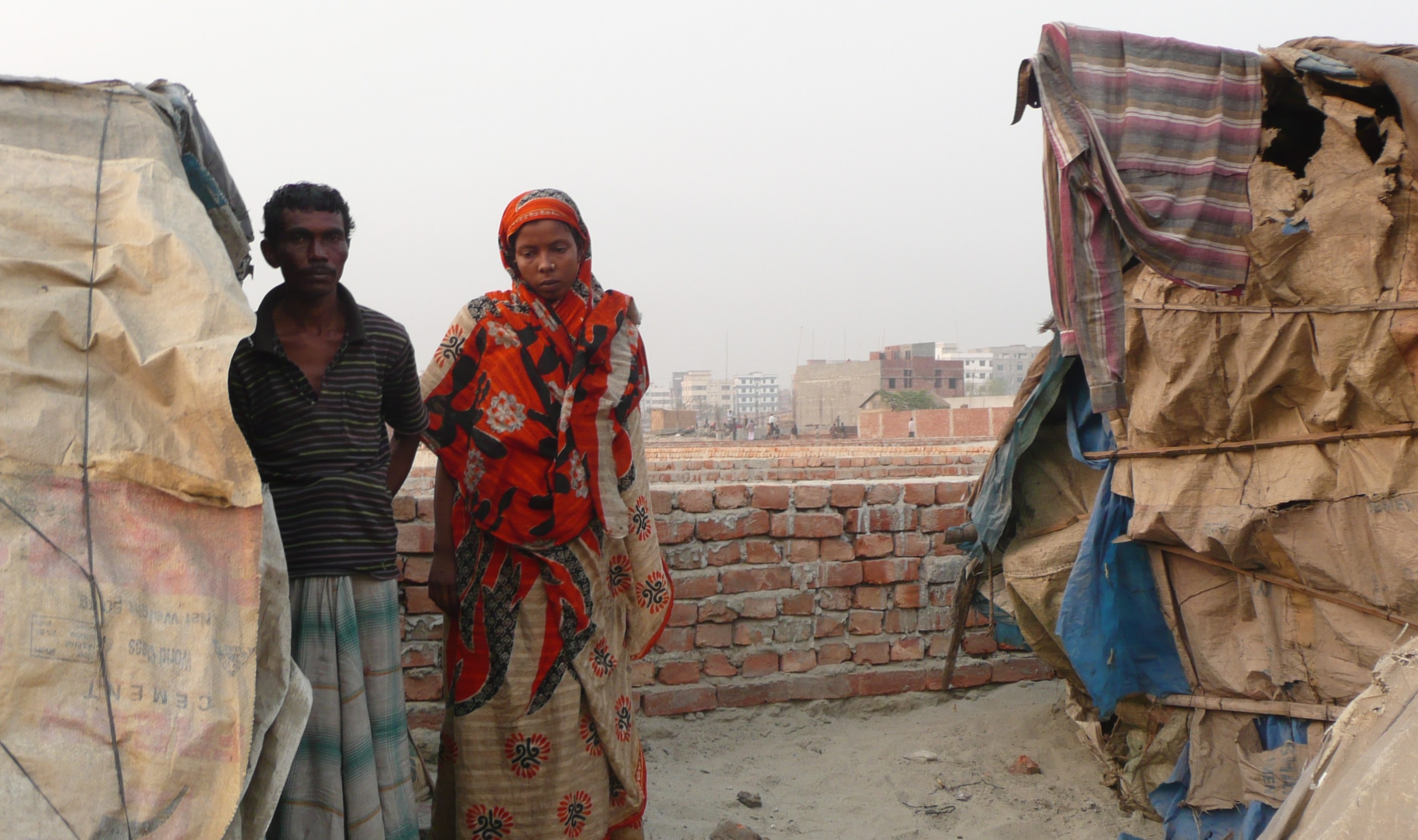 "I lost my first home twenty years ago when I was working as a fisherman," Alam explains, "Then, three years later, my second home was washed away by the river, and then the same happened to my third home seven months ago." Following the loss of his second home in Bhola, Alam began earning money with a bicycle rickshaw. He’s now pounding the pavements on his rickshaw to make a living in Dhaka.