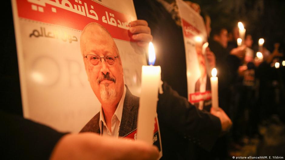 في تركيا - إحياء ذكرى الصحفي السعودي القتيل جمال خاشقجي. Gedenken an den ermordeten saudischen Journalisten Jamal Khashoggi in der Türkei; Foto: picture-alliance/AA/M.E.Yildirim