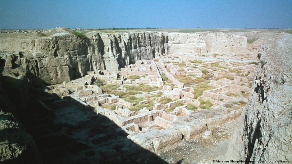 The ancient city of Susa in southwestern Iran. Researchers discovered items with Elamite writing in the area around these ruins.