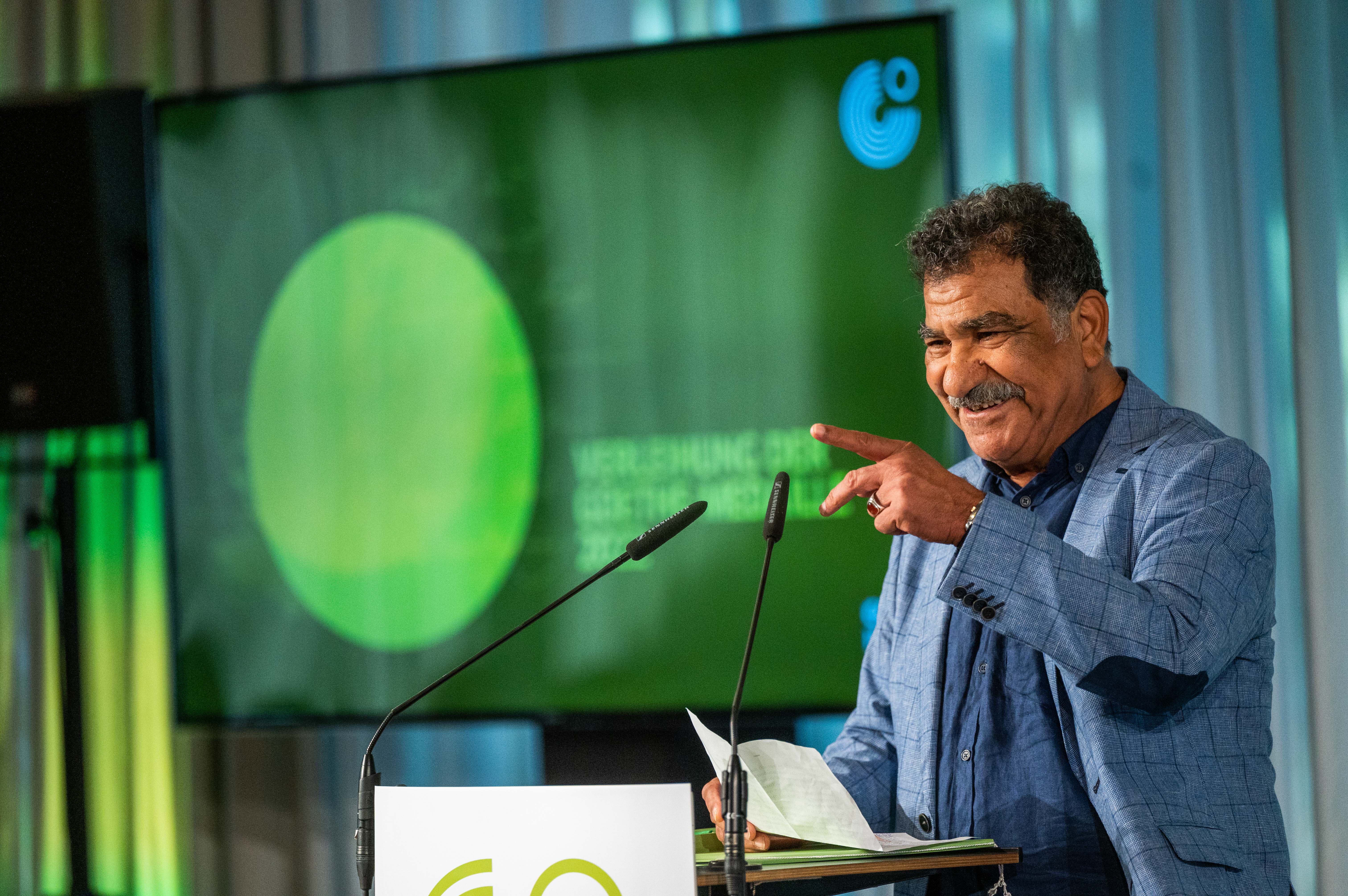 Mohamed Abla was the first visual artist from Egypt to receive the Goethe Medal awarded by the Goethe-Institut, the highest award of foreign cultural policy in Germany.