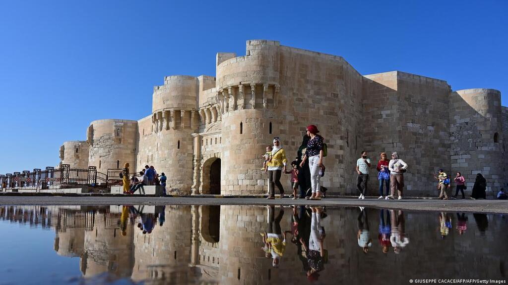 Qaitbey-Zitadelle in Ägypten gefährdet durch steigenden Meeresspiegel; Foto: Giuseppe Cacace/AFP/Getty Images