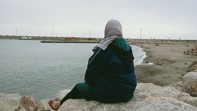 Sablettes beach in Algiers. The pace of illegal migration has intensified, despite prison terms of six months for those arrested.