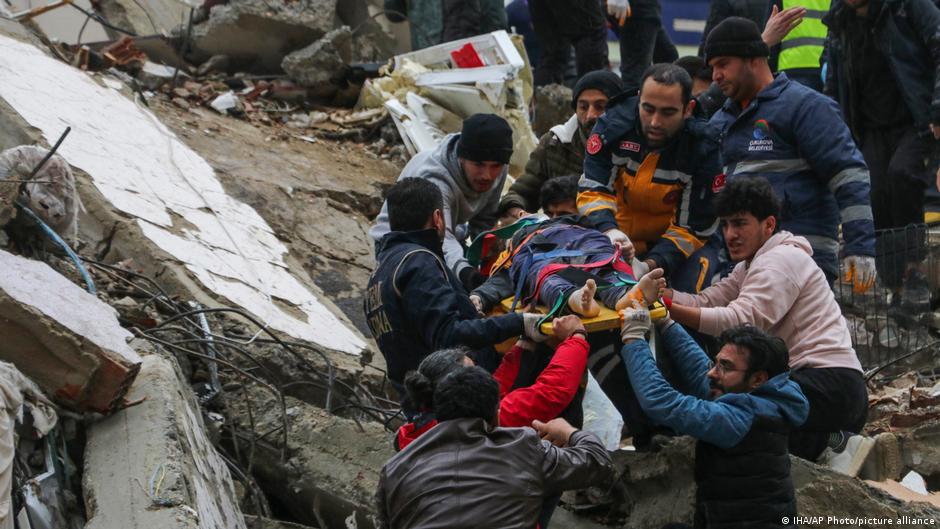 ديار بكر في تركيا تضررت بشدة من قوة الزلزال. Türkei Diyarbakir Erdbeben Foto picture alliance