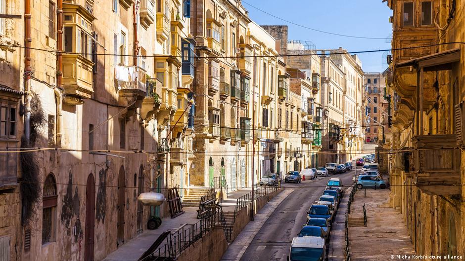 مدينة فاليتا القديمة - في عاصمة مالطا. Malta Valletta Altstadt Foto Picture Alliance