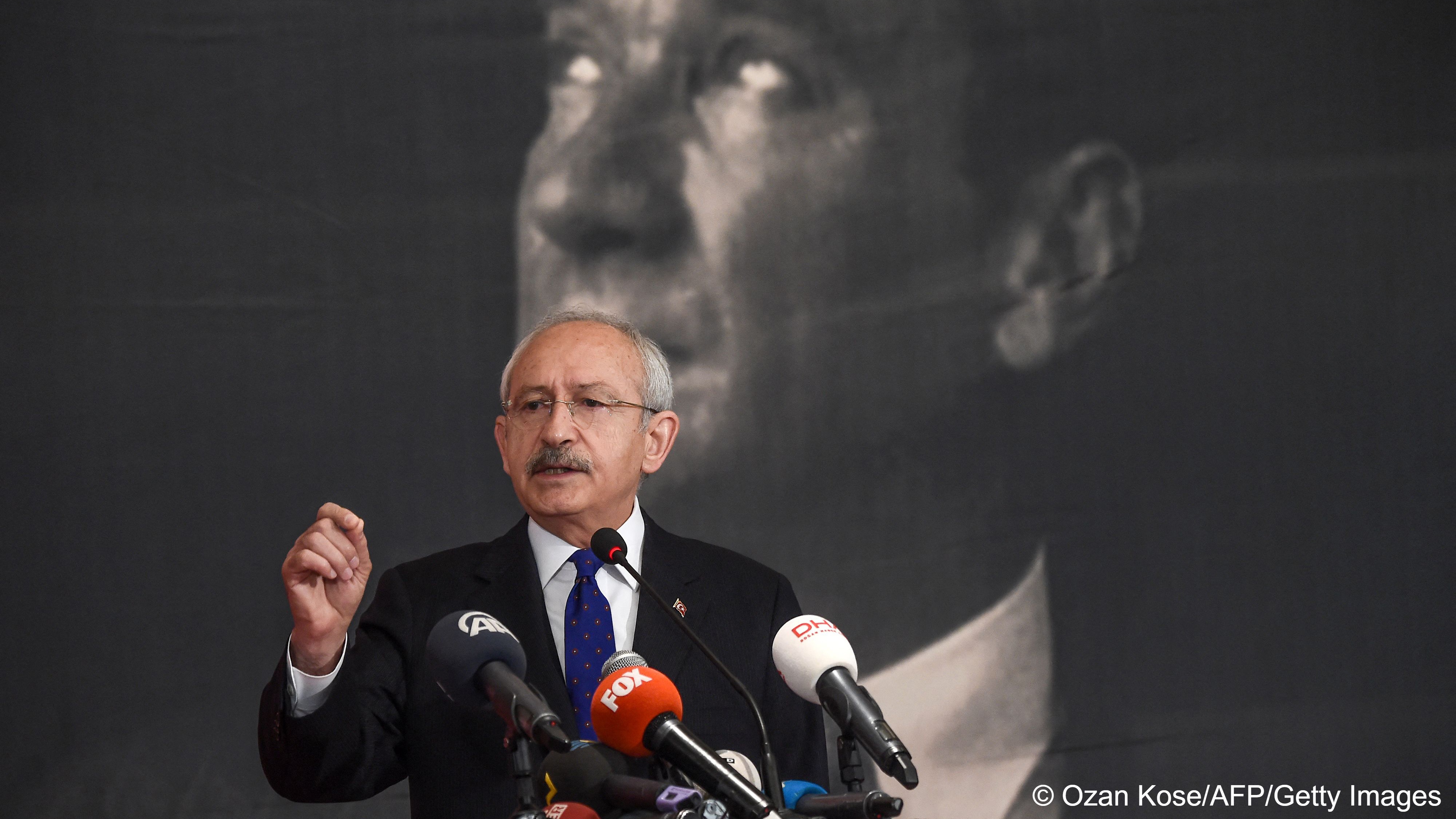 Kemal Kilicdaroglu's secular party was created by Turkey's founder Mustafa Kemal Ataturk Kemal Kilicdaroglu's secular party was created by Turkey's founder Mustafa Kemal Ataturk (image: OZAN KOSE / AFP)